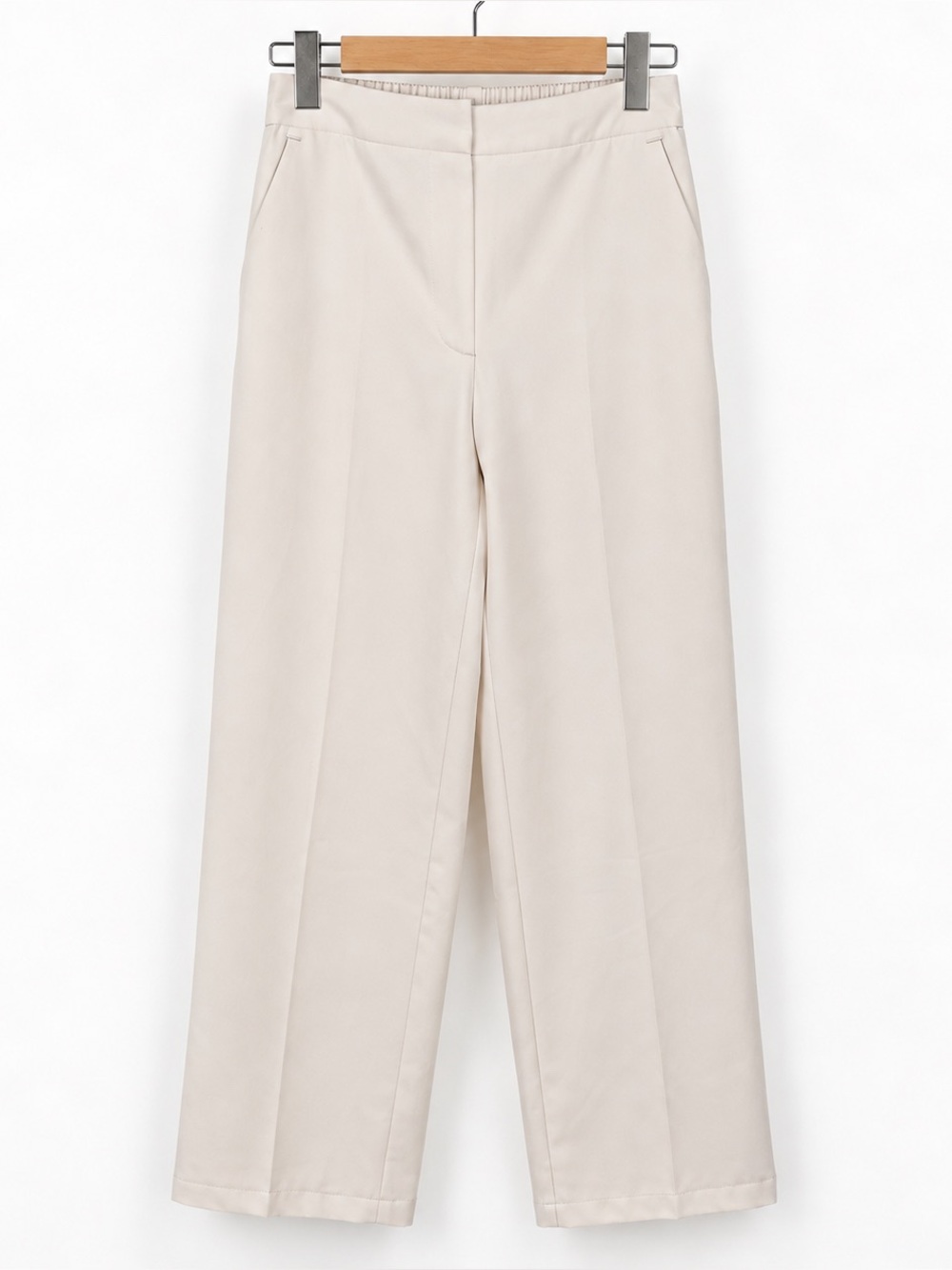 Women's Wide Leg Trousers in White